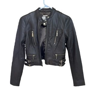 Micheal Kors leather jacket- like new